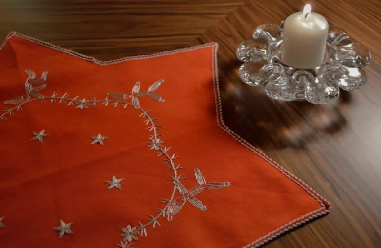 Žvaigždės formos šventinė staltiesė - , namai ir interjeras 4