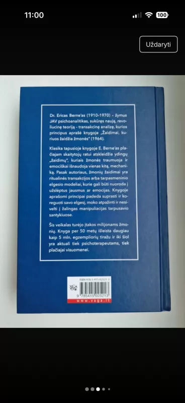 Žaidimai kuriuos žaidžia žmonės - Eric Berne, knyga 4