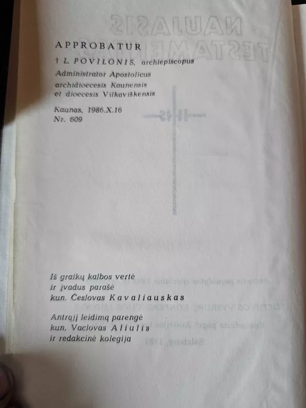 Naujasis testamentas - Autorių Kolektyvas, knyga 4