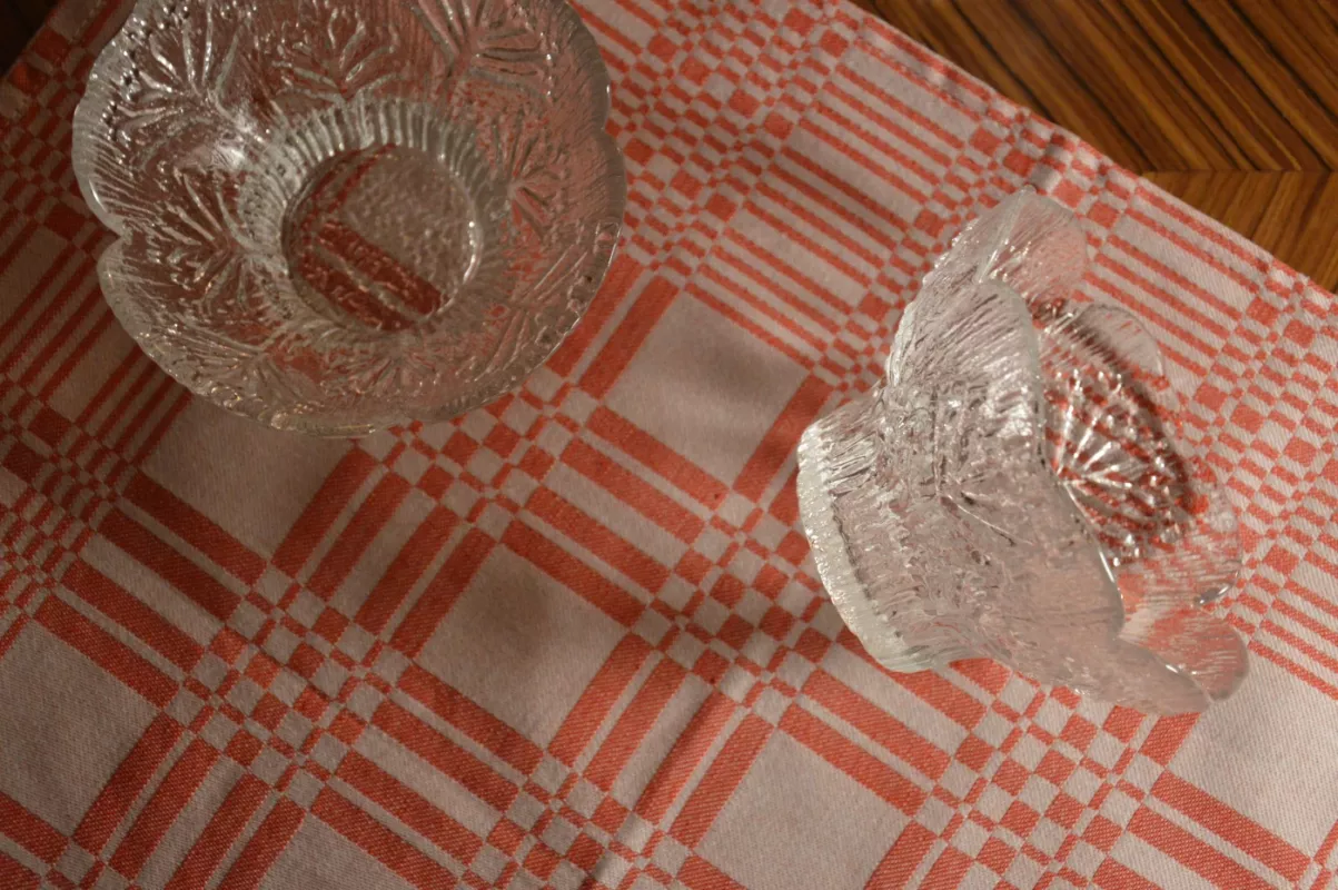 Vintage Mäntsälän Lasisepät Finland Pertti Kallioinen krištolo dubuo Koiranputki - , namai ir interjeras 4