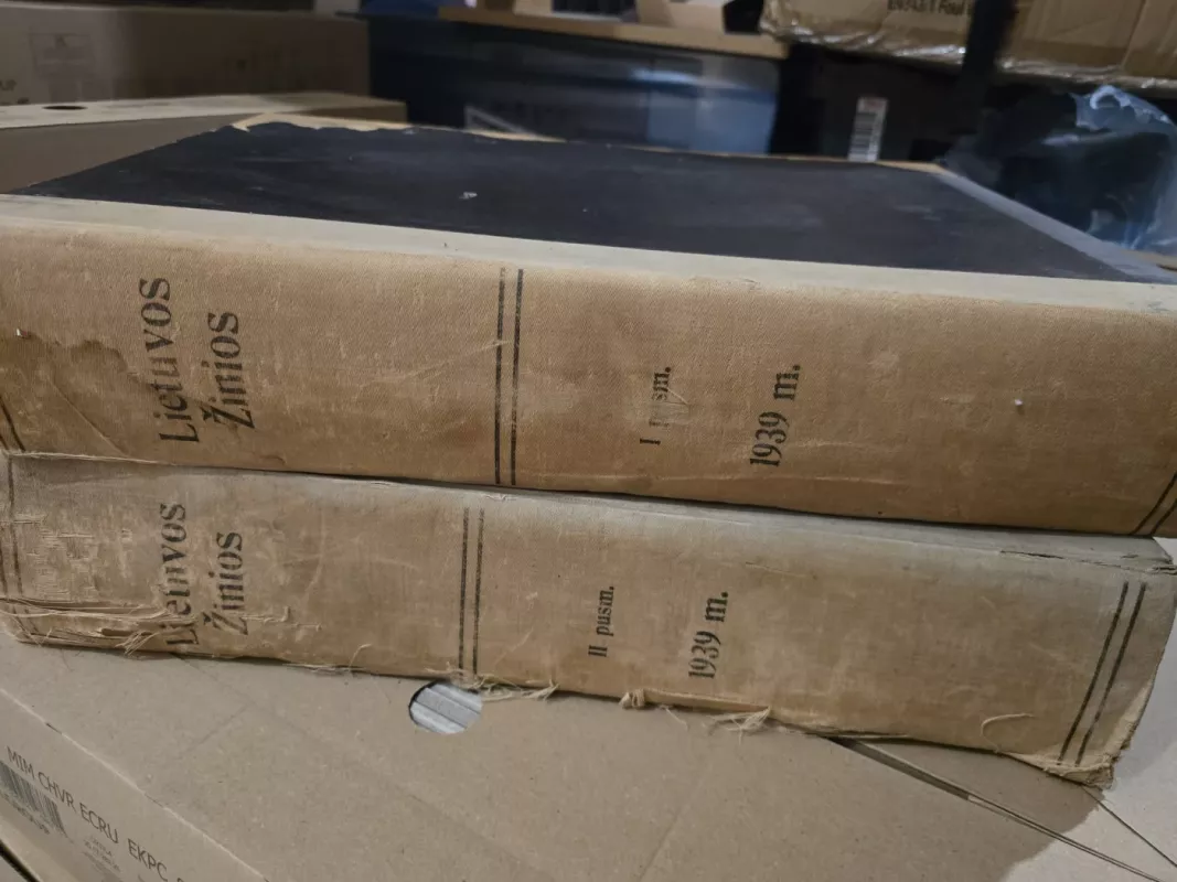 Lietuvos Žinios laikraščiai I pusmetis 1939 - Lietuvos žinios, knyga 2