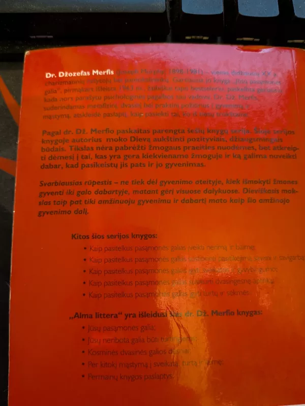 Kaip pasitelkus pasąmonės galias praturtinti savo gyvenimą - Joseph Murphy, knyga 2