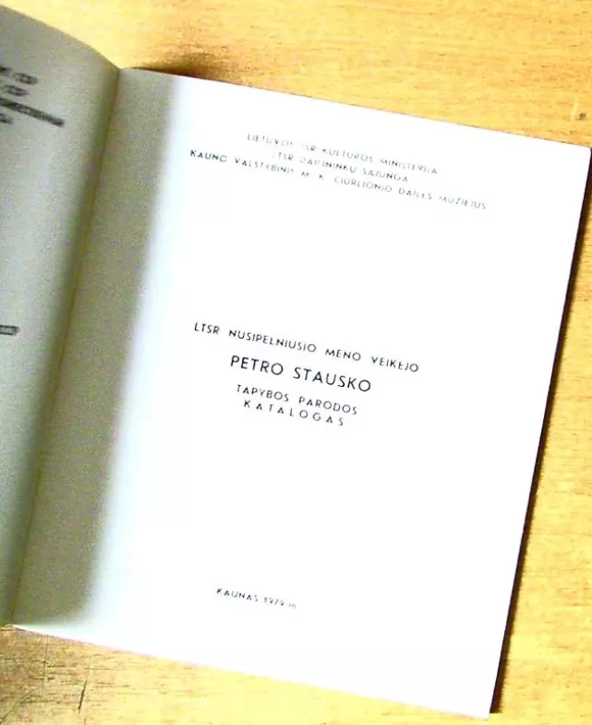 Petras Stauskas Parodos katalogas - nera, knyga 3