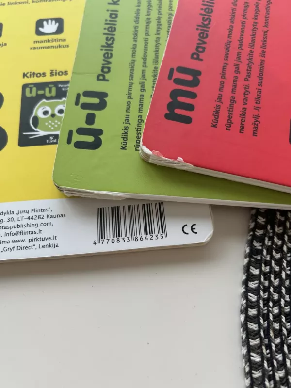 MŪ PAVEIKSLĖLIAI KŪDIKIAMS. Konktrastinė pastatoma knygelė. - Jurgita Juškaitė-Jakaitienė, knyga 4