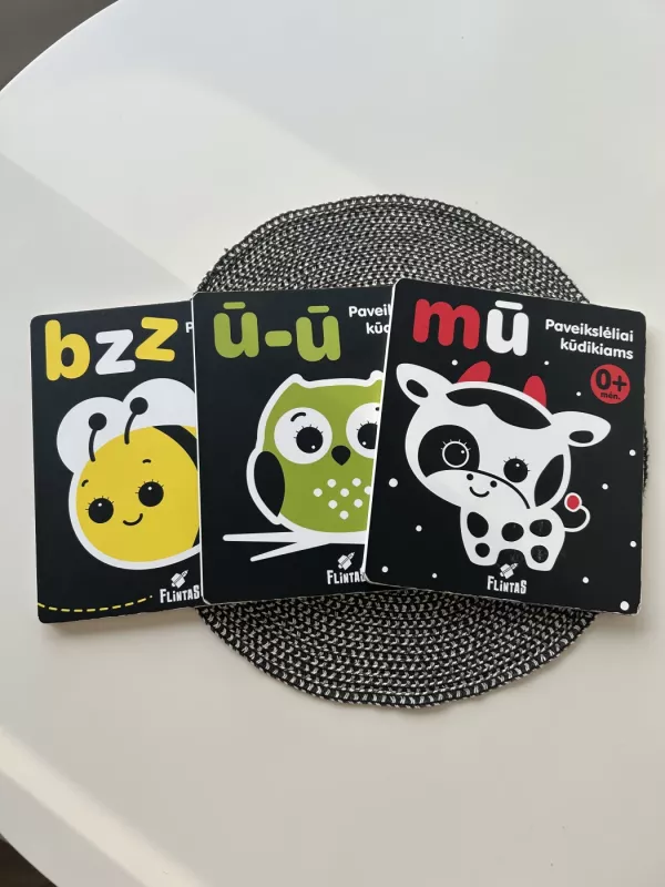 MŪ PAVEIKSLĖLIAI KŪDIKIAMS. Konktrastinė pastatoma knygelė. - Jurgita Juškaitė-Jakaitienė, knyga 2