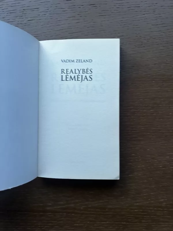 Realybės lėmėjas - Vadim Zeland, knyga 4