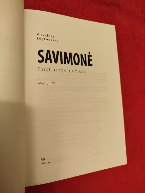 Savimonė psichologo požiūriu - V Lgkauskas, knyga 3