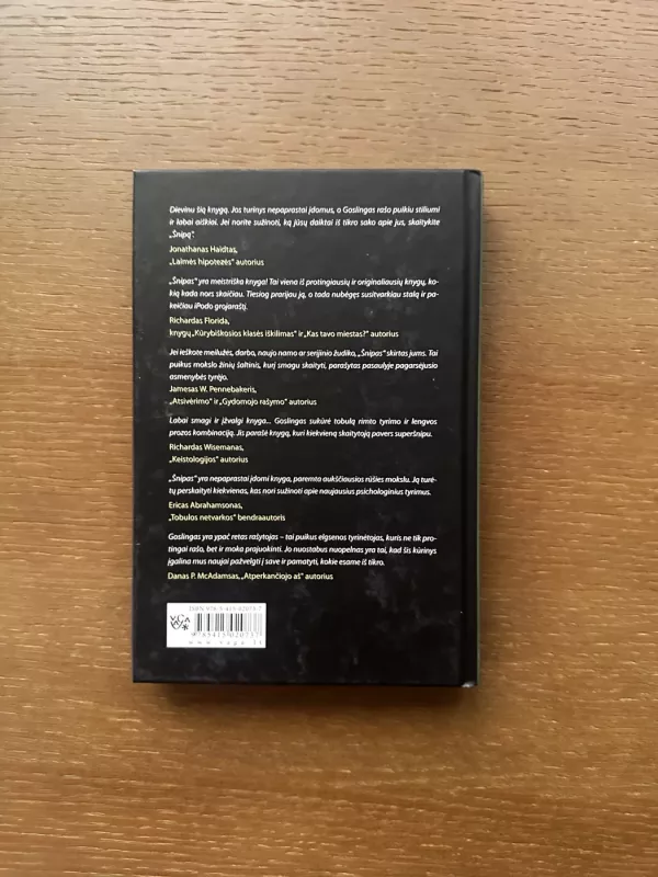 Šnipas: Ką jūsų daiktai sako apie jus - Sam Gosling, knyga 4