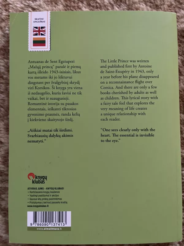Mažasis princas/The little Prince - Antoine de Saint-Exupéry, knyga 3