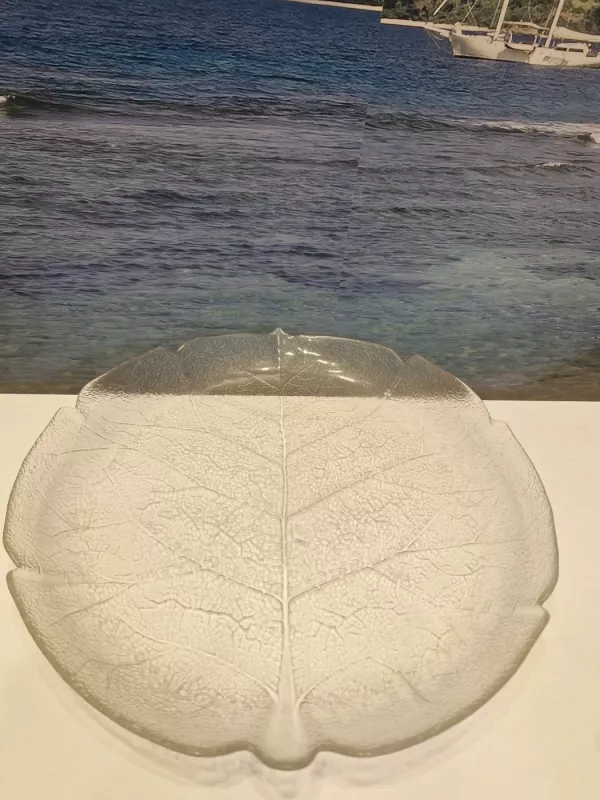 Vintažinė stiklinė lėkštė - , namai ir interjeras 4