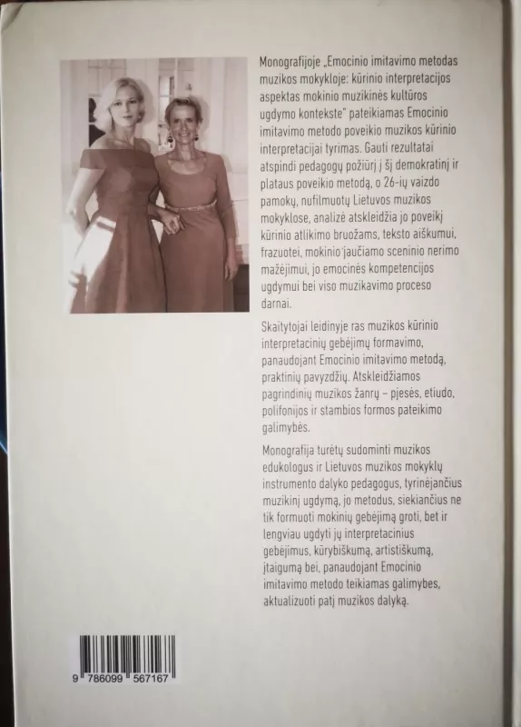 Emocinio imitavimo metodas muzikos mokykloje - 	Lolita Jolanta Piličiauskaitė, Giedrė Gabnytė, knyga 4