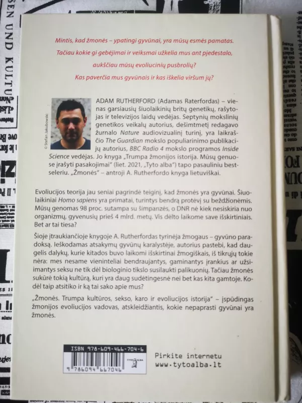 Žmonės. Trumpa kultūros, sekso, karo ir evoliucijos istorija - Adam Rutherford, knyga 3