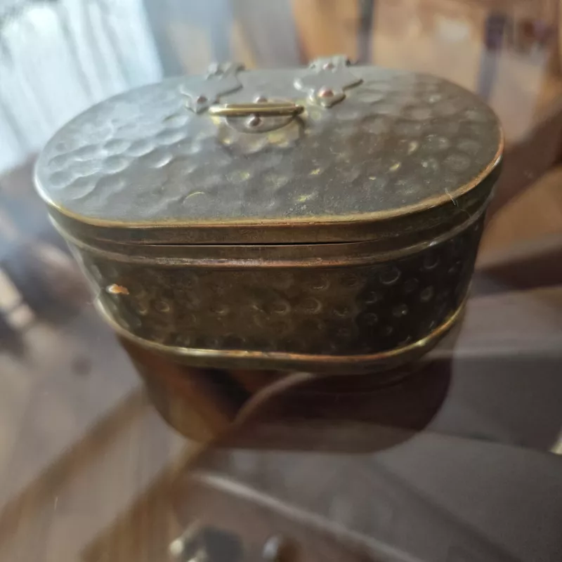 Antikvarinė žalvarinė dėžutė - , namai ir interjeras 3