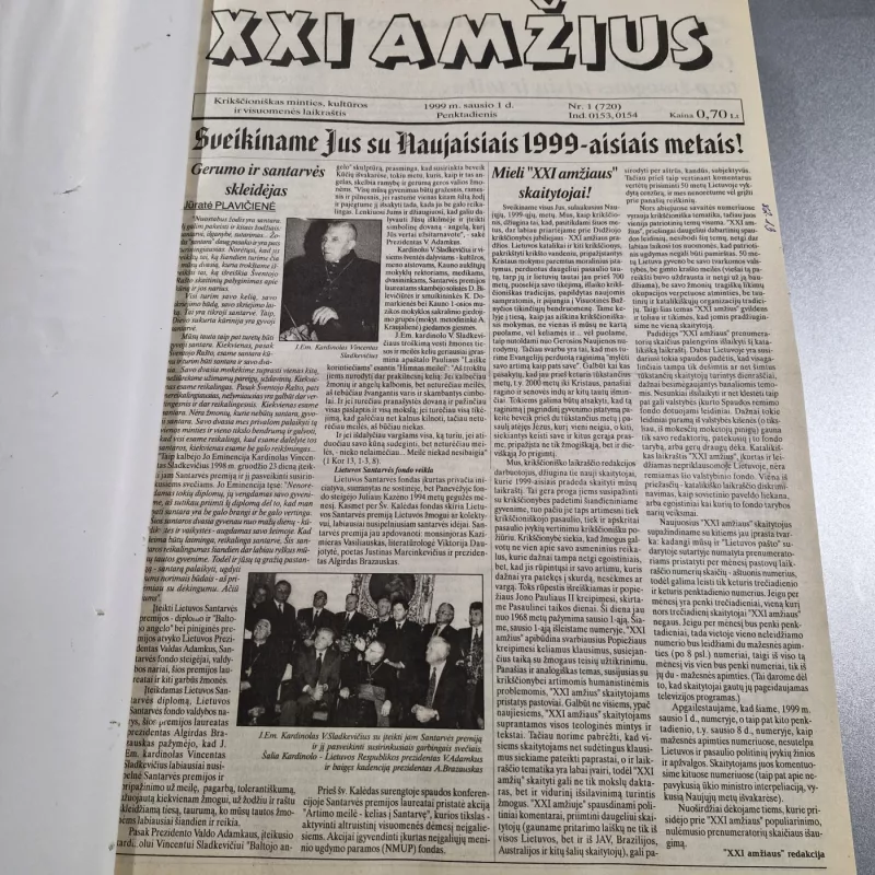 LAIKRAŠTIS XXI AMŽIUS 1999m. 1-6 mėn. - Autorių kolektyvas (įvairūs), knyga 3