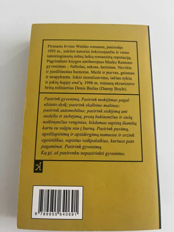 Traukinių žymėjimas - Irvine Welsh, knyga 3