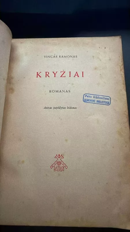 Kryžiai - Vincas Ramonas, knyga 3