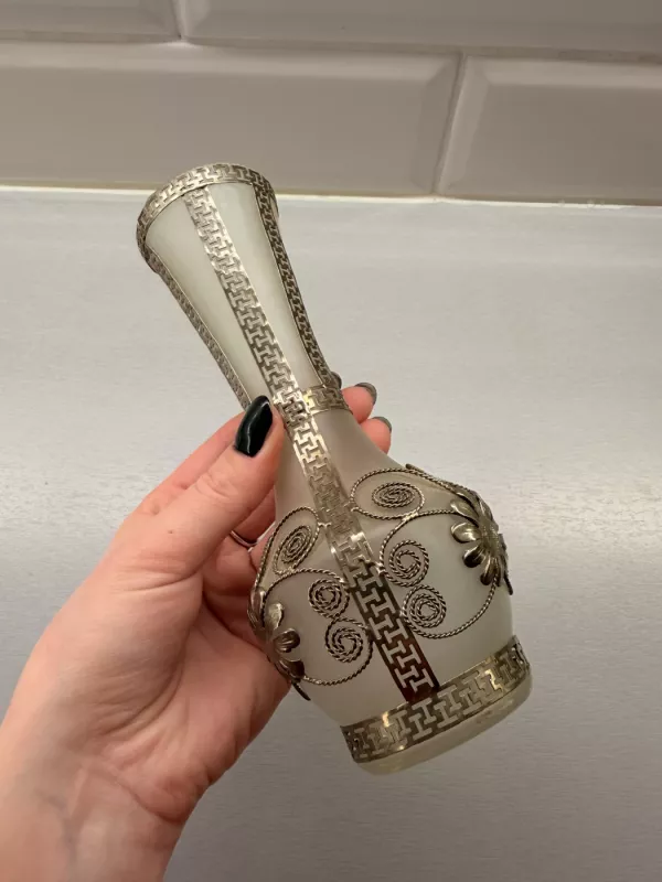 Vaza su metaliniu dekoru - , namai ir interjeras 5