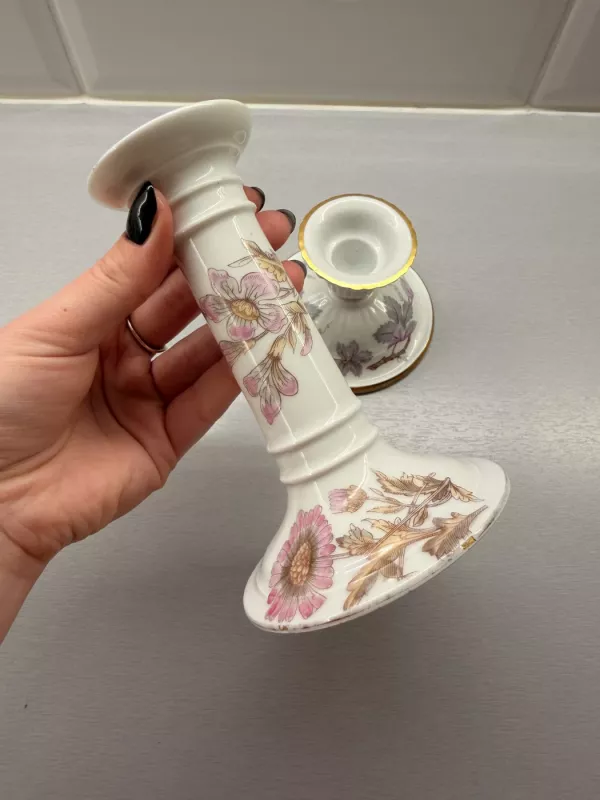 Vintage porcelianinės žvakidės - , namai ir interjeras 6