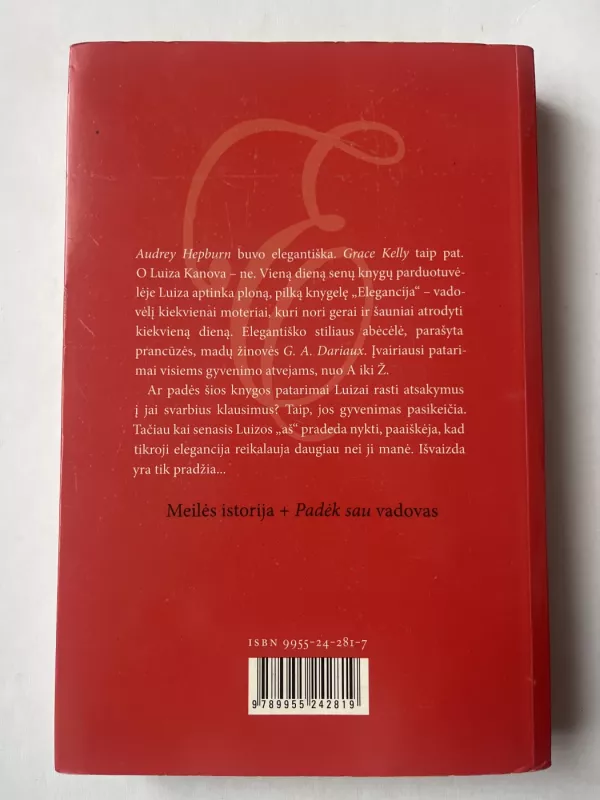 Elegancija - Kathleen Tessaro, knyga 3