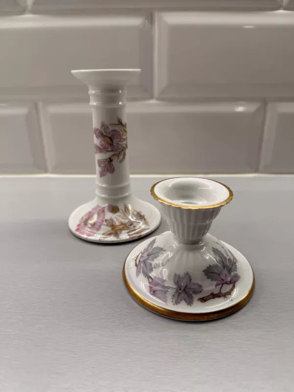 Vintage porcelianinės žvakidės - , namai ir interjeras 4