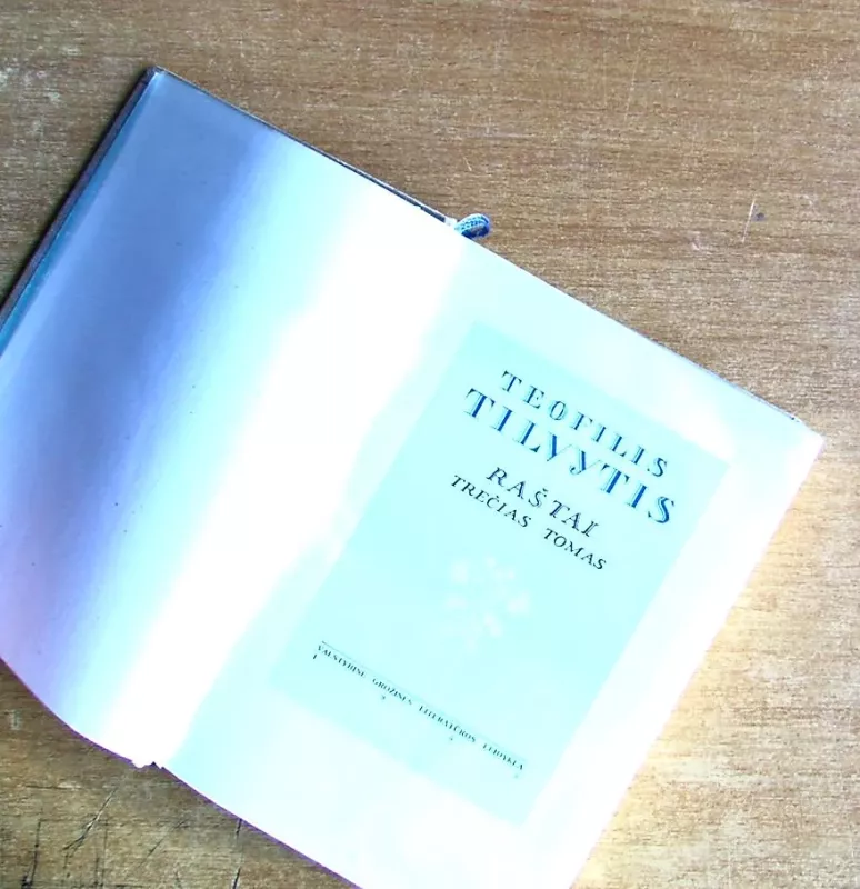 Raštai III - Teofilis Tilvytis, knyga 3