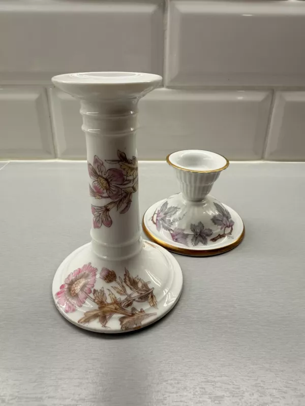 Vintage porcelianinės žvakidės - , namai ir interjeras 5