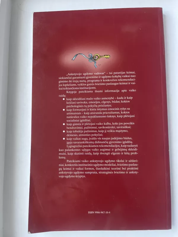 Ankstyvojo ugdymo vadovas. Vaikas iki trejų metų - Ona Monkevičienė, knyga 3