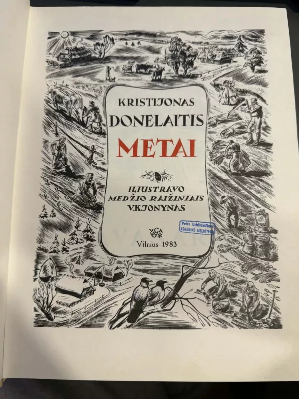 Donelaitis Metai - Kristijonas Donelaitis, knyga 3