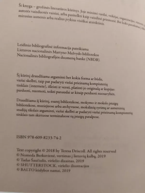 Draugė - Teresa Driscoll, knyga 3