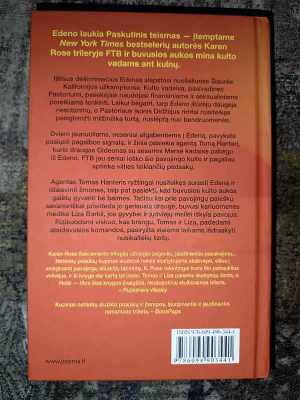 Ištark sudie - Karen Rose, knyga 3