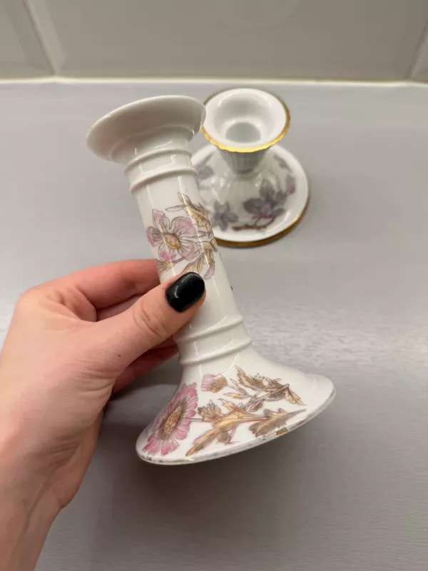 Vintage porcelianinės žvakidės - , namai ir interjeras 3