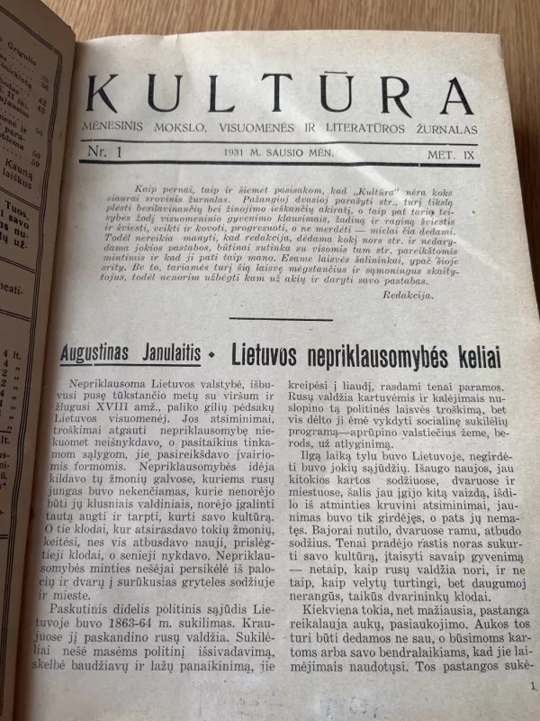Kultūra - Red. P. Bugailiškis, knyga 3