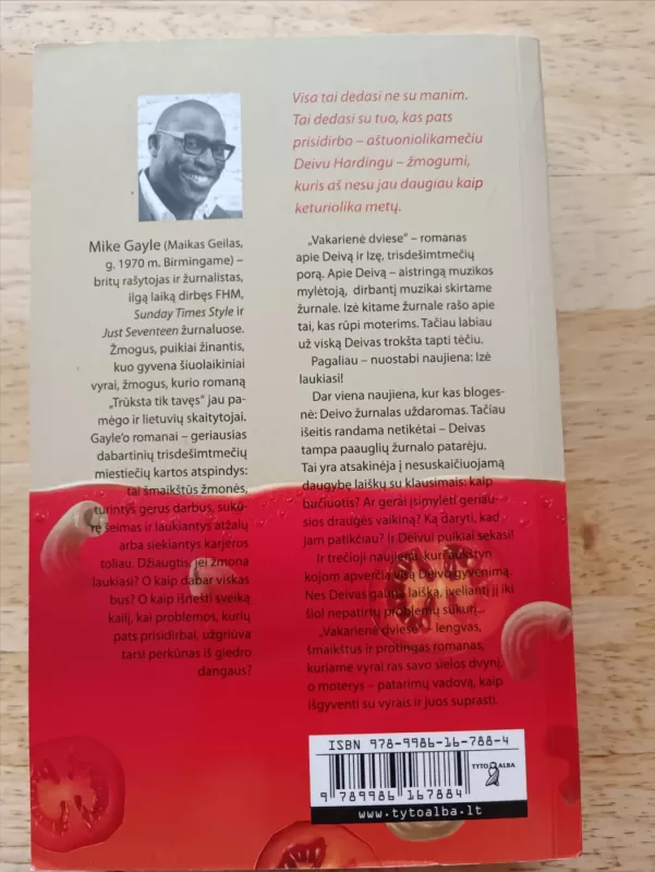 Vakarienė dviese - Mike Gayle, knyga 3