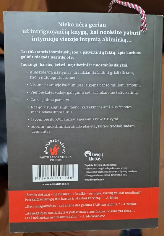 Pati svarbiausia knyga svarbiausiai vietai 1000 neįtikėtinų faktų, kurie net nešautų į galvą - Faktų laboratorija Faktų laboratorija, knyga 2