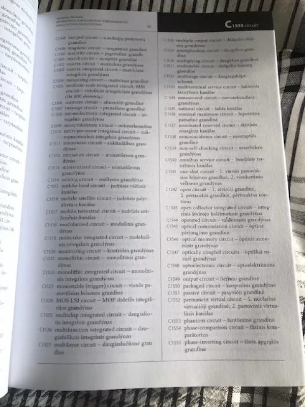 Informatikos, kompiuterijos ir telekomunikacijų Anglų - lietuvių kalbų žodynas - Valerijonas Žalkauskas, knyga 5