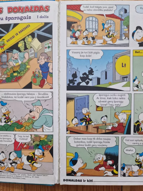 Donaldas ir kiti. Karas su šparagais ir krištolinės katinas - Walt Disney, knyga 3