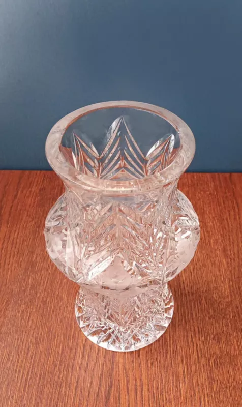 Sunki krištolo vaza "Kokteil" 21,5cm aukštis - , namai ir interjeras 6