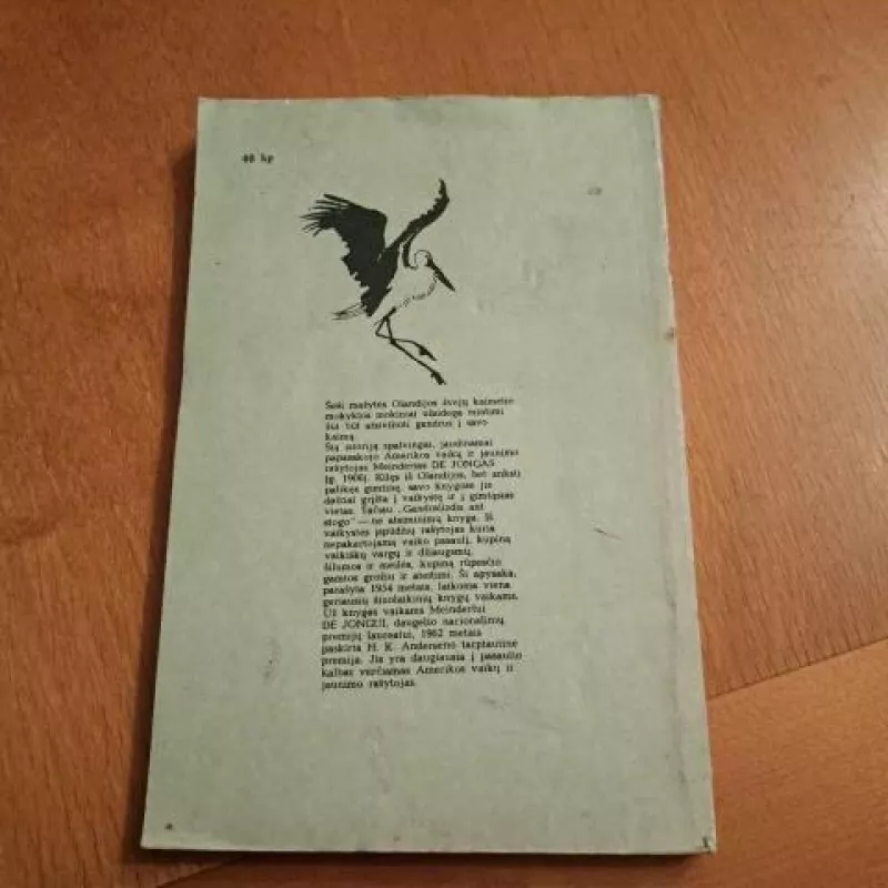 Gandralizdis ant stogo - Meindertas De Jongas, knyga 3