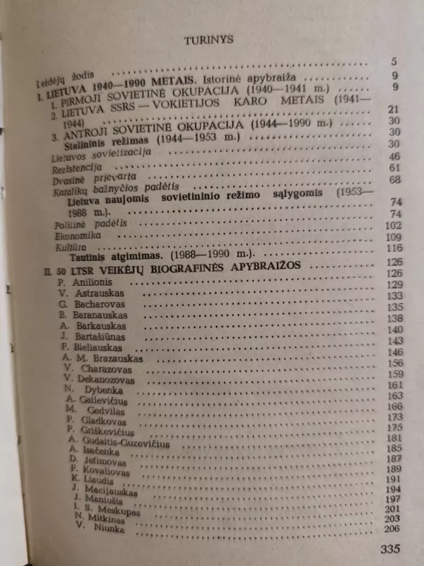 Sovietinė Lietuva ir jos veikėjai - Vytautas Tininis, knyga 5