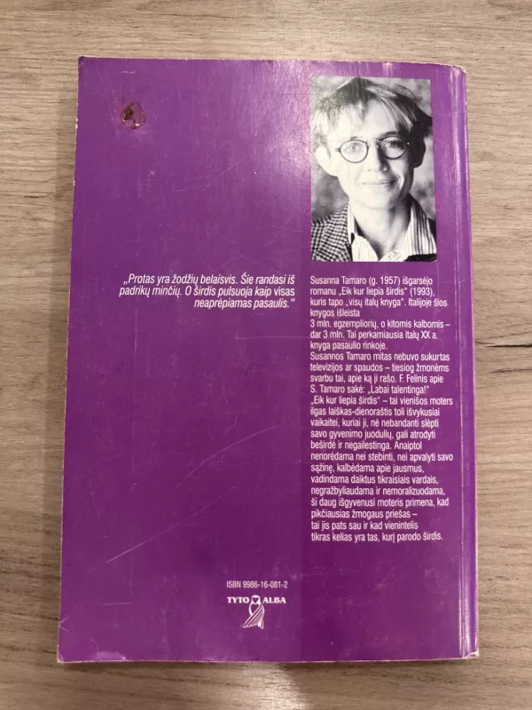 Eik kur liepia širdis - Susanna Tamaro, knyga 5