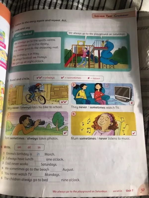 Šeima ir draugai 3 (vadovėlis anglų k) - Tamzin Thomson, Naomi Simmons, knyga 5