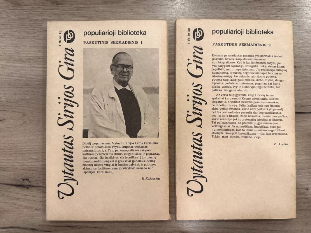 Paskutinis sekmadienis. 1 ir 2 dalys - Vytautas Sirijos Gira, knyga 6