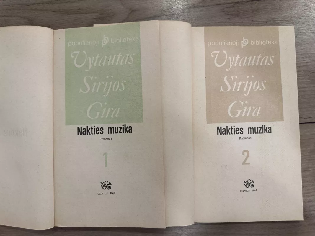 Nakties muzika (2 dalys) - Vytautas Sirijos Gira, knyga 3
