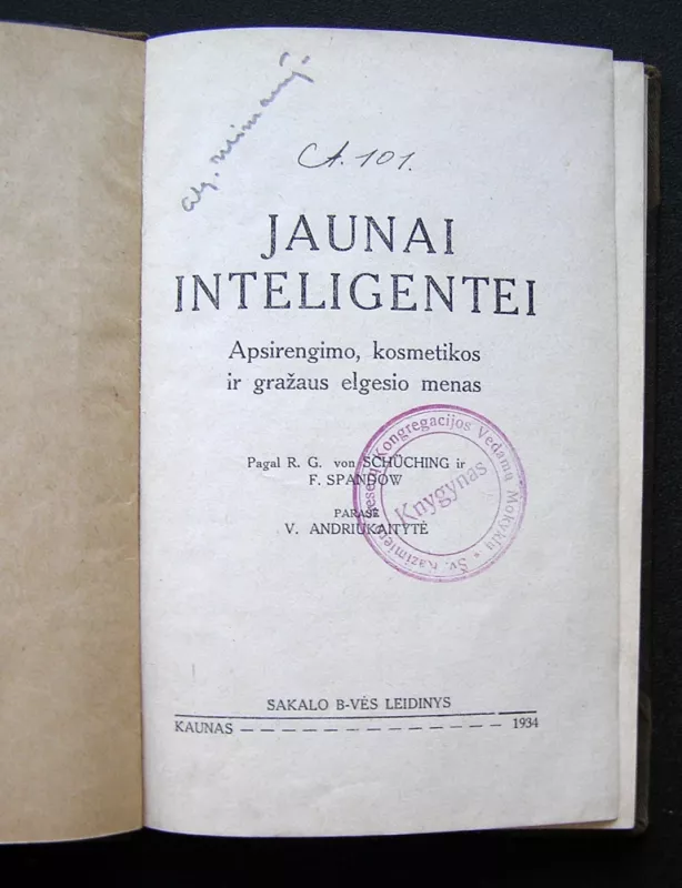 Jaunai inteligentei - V.Andriukaitytė, knyga 2