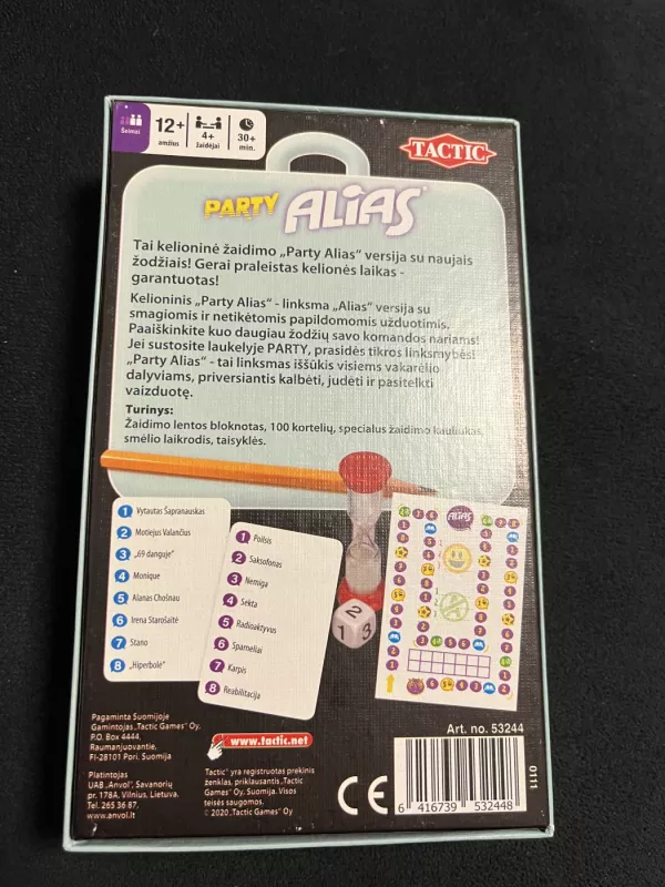 Party Alias - , stalo žaidimas 3