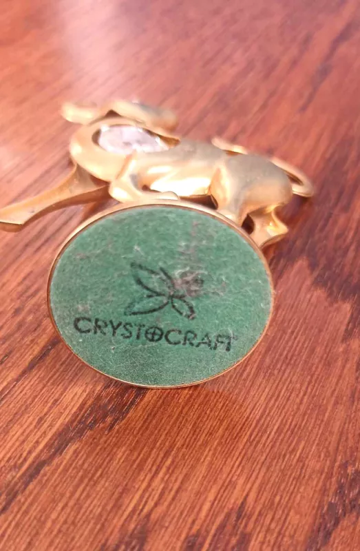 Zodiako ženklas statulėlė Jautis su Swarowski kristalu,Crystocraft - , namai ir interjeras 6