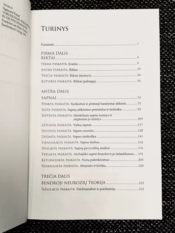 Psichoanalizės įvadas - Sigmund Freud, knyga 6