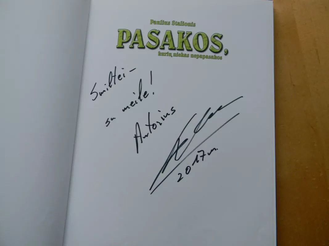 Pasakos, kurių niekas nepasakos - Paulius Stalionis, knyga 6