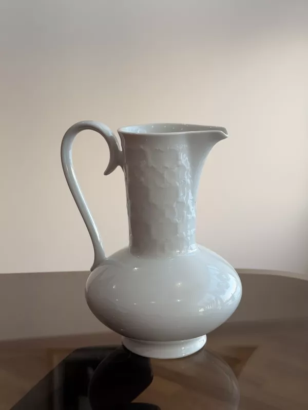 Vintage balto porceliano ąsotis - , namai ir interjeras 5