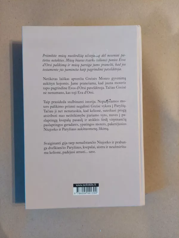 Kvepalų kolekcininkė - Kathleen Tessaro, knyga 3